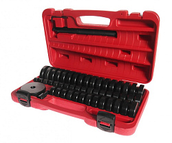 JTC-4856 Набор оправок для выпрессовки подшипников, втулок, сальников 18-84мм (в кейсе) 50 предметов